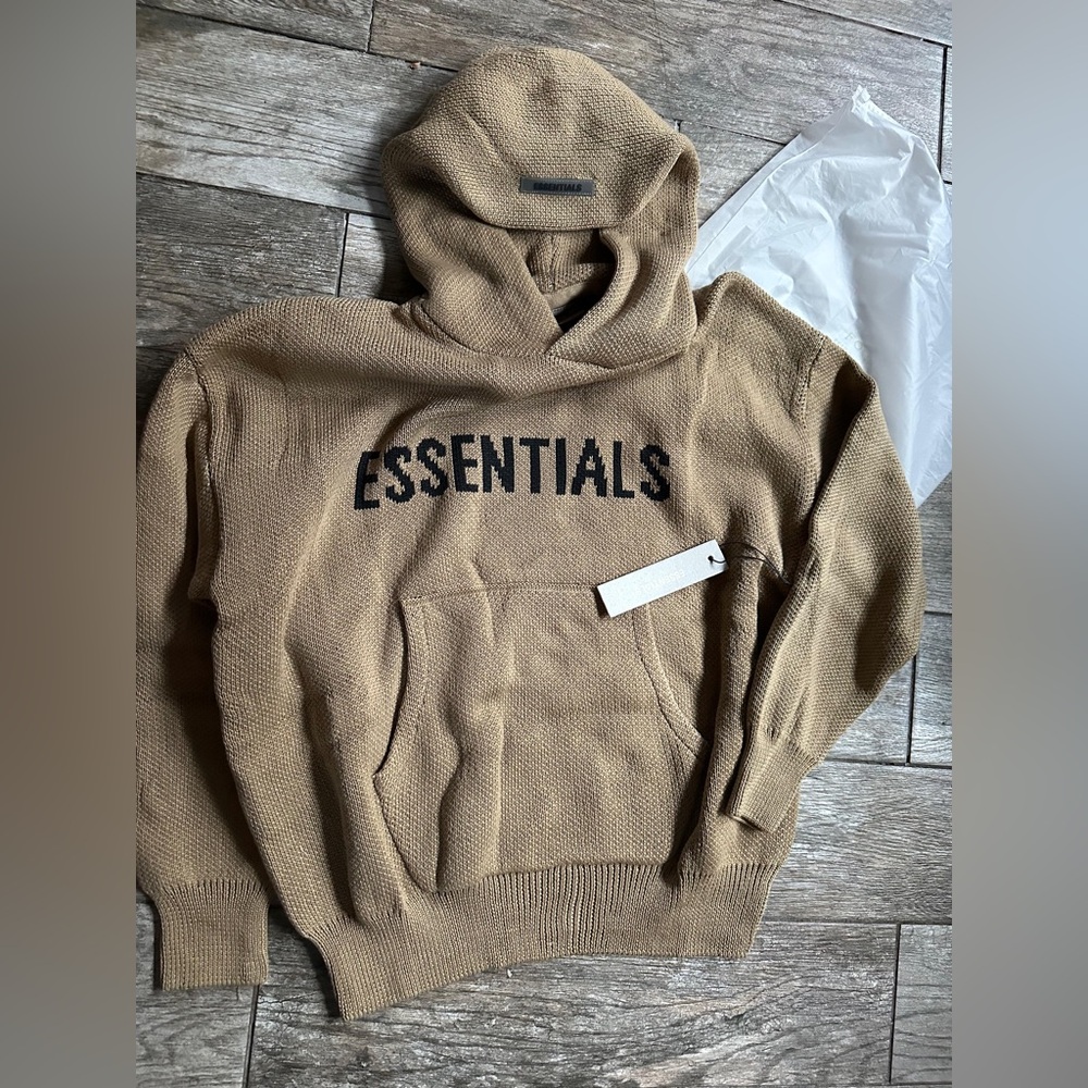 Essentials fear of god knitted hoodie